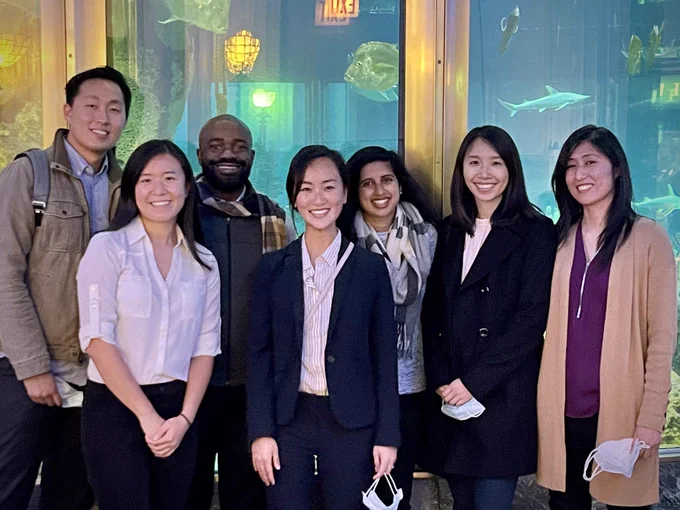 UCSF Rad Onc Residents at Shedd Aquarium dinner