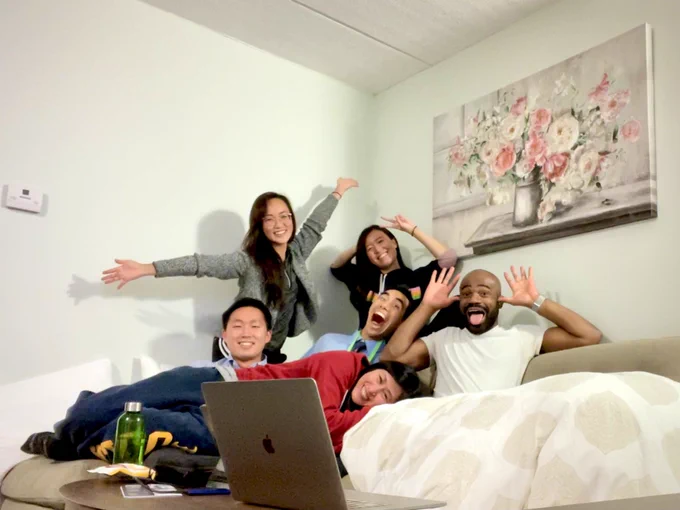 “Personality” photo of UCSF Rad Onc residents