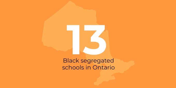 There were 13 Black segregated schools in Ontario