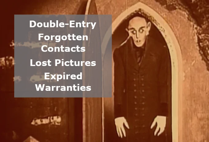 Vampire rolling his eyes at a list of inefficient behaviors