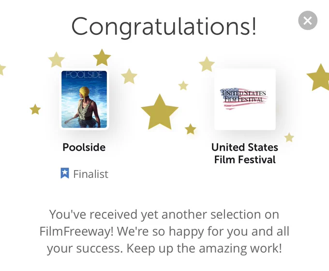 Poolside - Finalist Short Film at US Film Festival