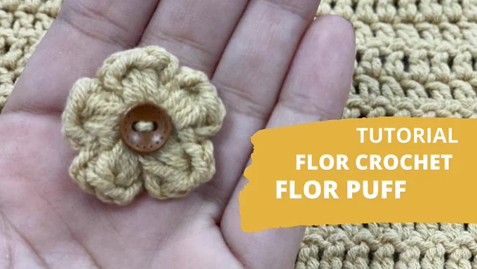 🌼🌸🌺 FLOR PUFF A CROCHET🌺🌸🌼
¡Nuevo videotutorial en el canal de #YouTube ! 
Coge  tu ganchillo, hilo, un botón y aprende a crear esta #flor en tan solo 10 min, es muy fácil de tejer y queda muy bien como complemento para tus diseños 💛
Dale like si te ha gustado y etiquétanos para que podamos ver tus resultados  🌺🌸🌼
#crearconalma #tutorial #crochet #flor #flores #flower #florpuff #tutorialcrochet #crochetinspiration #crochetaddict #crochetlove #diy #manualidades #handmade #nuevo #new #video #videotutorial #free #like #love #nature #instagood #goodvibes #decoracion #detalles #details #youtube #chanel