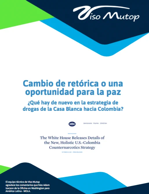 Portada del documento elaborado por Equipo Técnico de Viso Mutop. Se encuentra en la web www.visomutop.org