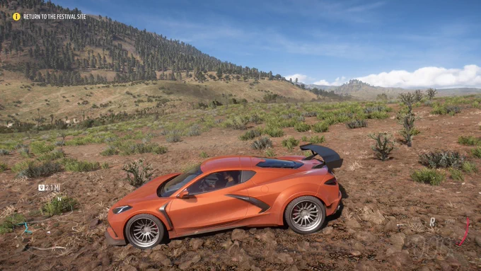 Corvette in Mexico via Forza Horizon 5