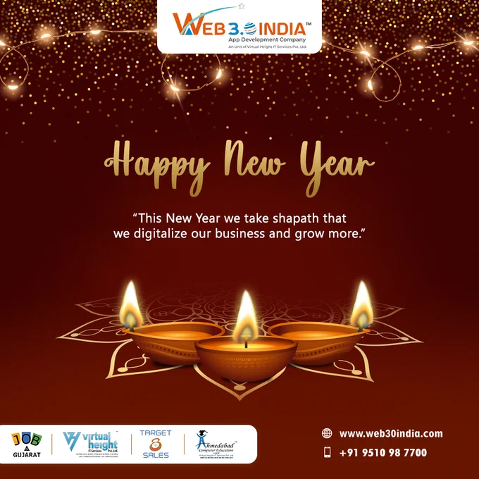 સાલ મુબારક #NutanVarshAbhindan 🎉
.
.
.
#Saalmubarak #HappyNewYear #NewYear #NewYearCelebrations #BestuVaras #FestivalsofIndia #FestivalofLights #NewResolution #Newyearseve #diwalinewyear #FestiveGreeting #diwaliweek #lights #DiwaliVibes #BestApplicationDevelopmentCompany #ahmedabadcompany #WebDevelopment #Appdevelopment #Gamedevelopment #itcompany #Web30India #VirtualHeight