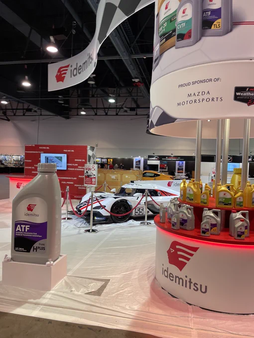 Exhibit hall in production with DPI car in view