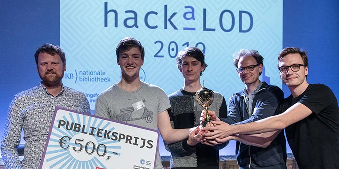 Winnaars van de publieksprijs HackaLOD 2019
