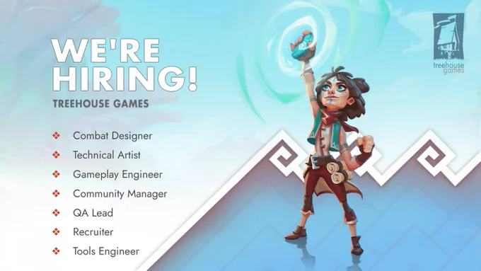 Open Roles at Treehouse games: Combat Designer, Technical Artist, Gameplay Engineer, Community Manager, QA Lead, Recruiter, Tools Engineer

Apply at https://treehousegames.com/careers/