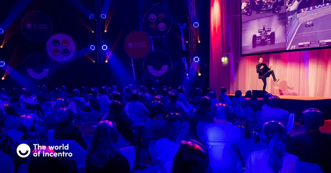 Robert Doornbos op het World of Incentro event