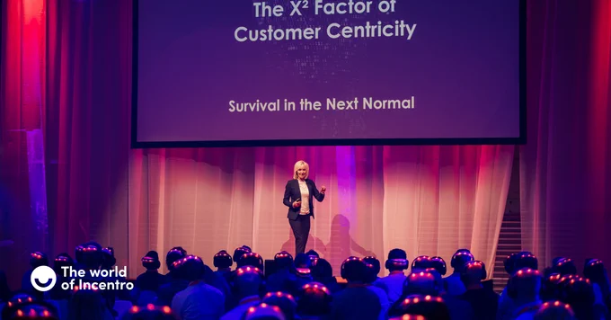 Nancy Rademaker op het World of Incentro event