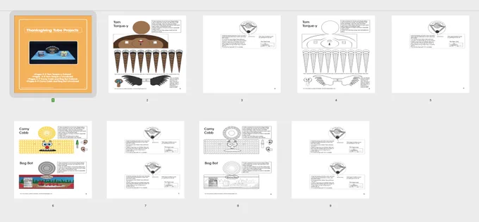 PDF thumbnail for Thanksgiving Tube Projects from Brown Dog Gadgets
