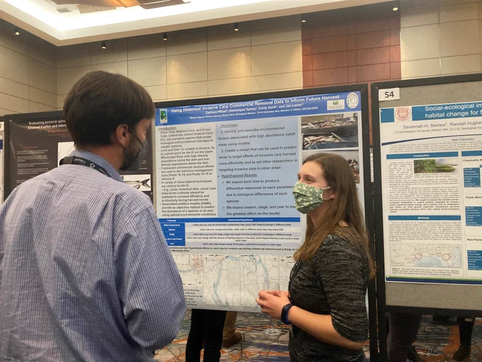 Staff biologist Emily Szott describes invasive carp harvest on the Mississippi River and how our research informs targeted removal efforts.