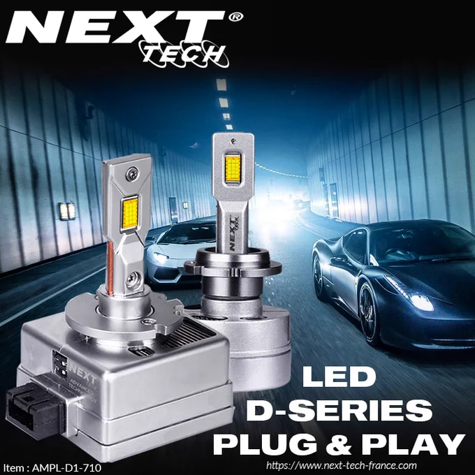 Kit LED canbus type D1 / D2 / D3 plug and play de marque Française Next-Tech