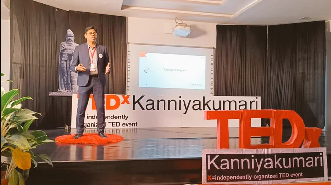 Harit Mohan (CEO, Signicent) at TEDx Kanyakumari on "Pain of Startup or Pain of Regret"