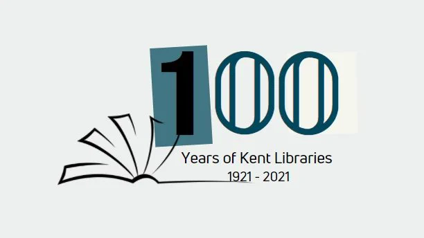 100 years of Kent Libraries logo
