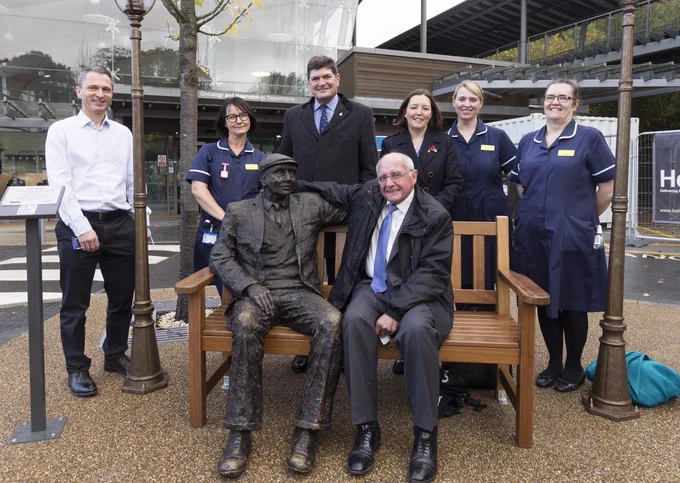 Arthur, a sculpture created by artist Jill Atley, has found a permanent home at Castle Hill Hospital.