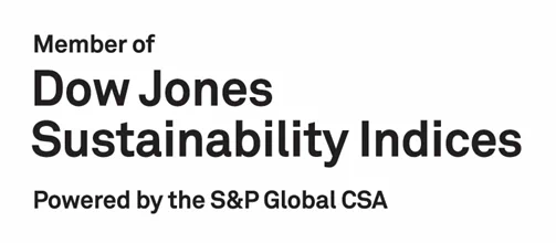 Member of Dow Jones Sustainability Indices - powered by the S&P Global CSA