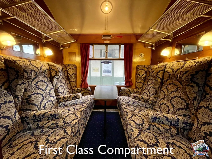 First Class Compartment on Bo’ness & Kinneil Railway