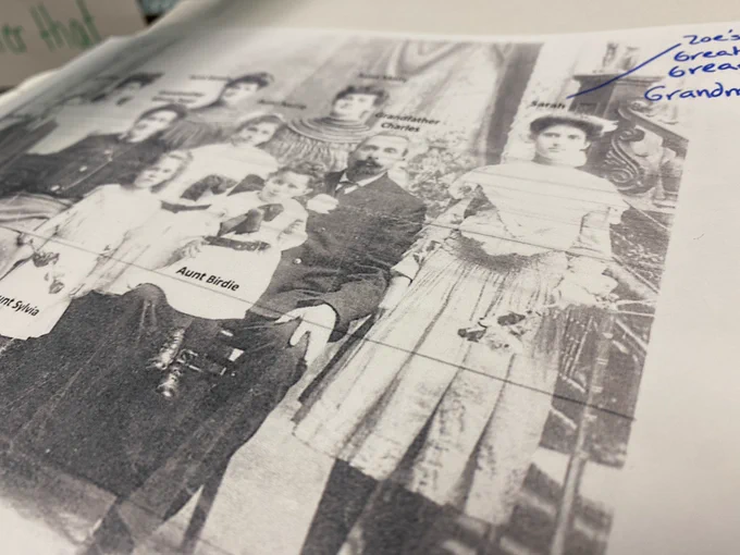 Student brought family pic from 1800’s