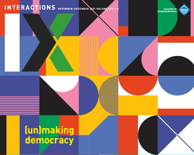 Cover of ACM Interactions Magazine, November December 2021 Issue