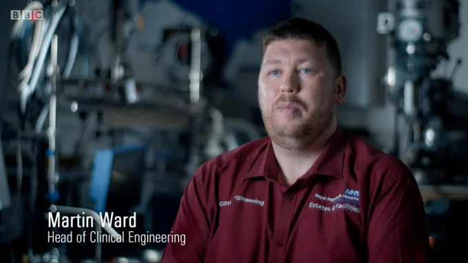Martin Ward - Head of Clinical Engineering.