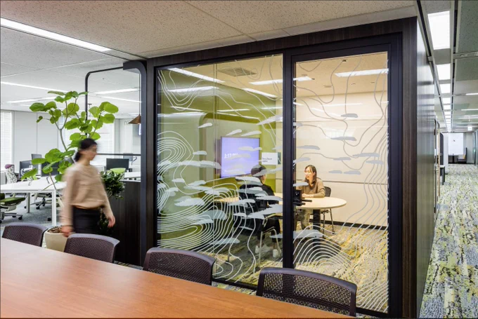 Meeting room at Microsoft Tokyo-Shinagawa.