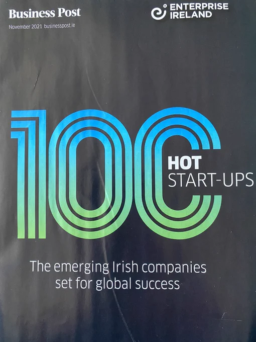 Cover of 100 Hot Start-ups magazine.