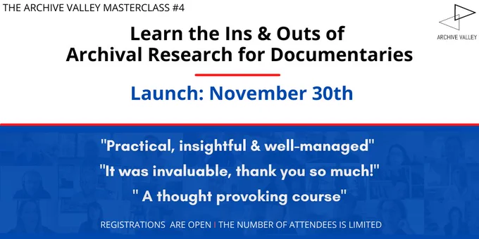 Register to the Archive Valley Masterclass #4 https://cutt.ly/oTDZszY