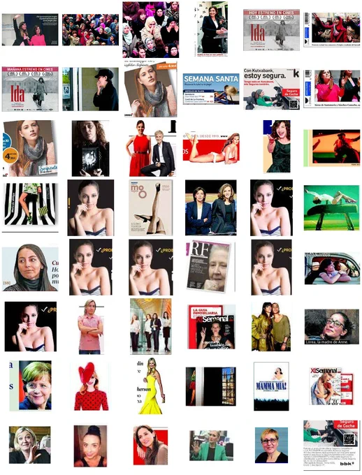 mosaico imágenes fememino