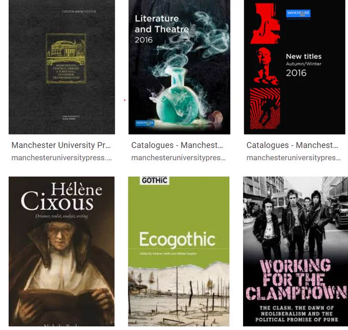 Collection of MUP book covers
