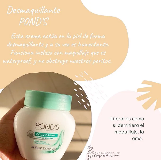 Cold cream cleanser how to graphic in Spanish