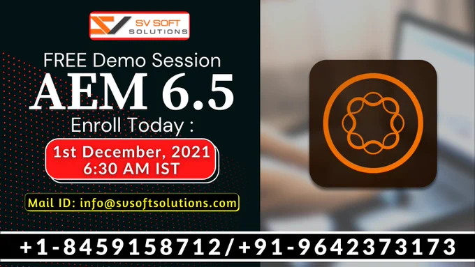 Learn adobe aem v6.5 course training by SV Soft Solutions on 1st december 2021