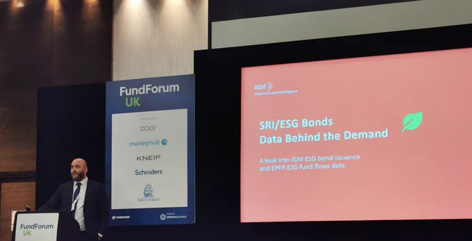Fund Forum UK
EPFR, and IGM present 'SRI/ESG Bonds Data Behind the Demand'