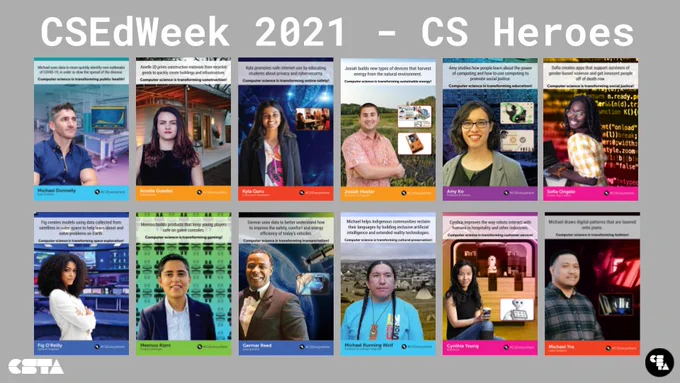 small image previews of the 12 CS Heroes from 2021-22