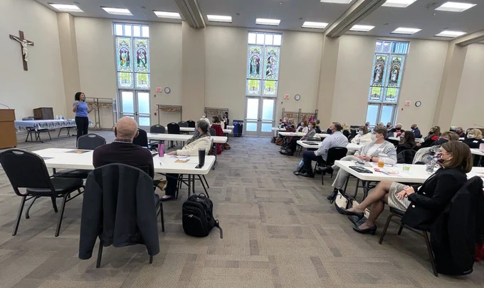 Yesterday’s Principal Institute was a master class on successful communication in challenging times. New York Times best-selling author Jodee Blanco shared tips on leading with compassion, diffusing tense situations, creating calm and inspiring understanding and collaboration. The insights filled with Catholic values that our leaders learned will make our schools stronger. #WeTeachMore