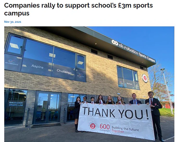 Royal Latin School Sports Campus news in Business MK