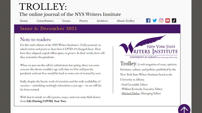 Trolley online journal, December 2021