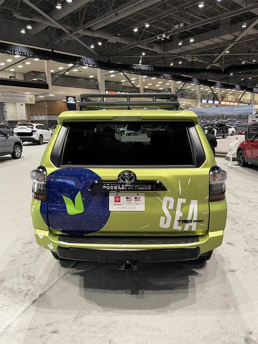 Seahawks wrap on 2022 Toyota 4Runner, completed by SuperGraphics.