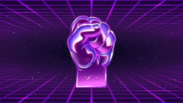 The YouGotThis in Cyberspace logo - a closed fist - with a "cyberspace" background. 