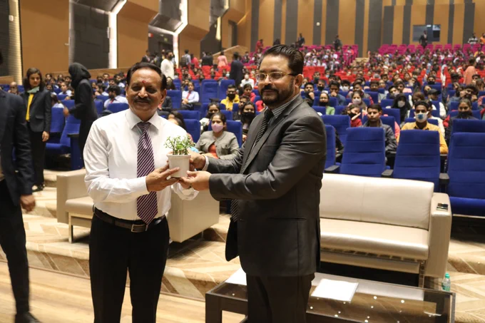 GL Bajaj Institute of Management, Greater Noida organized an #icebreakingsession on "Unleash Your Super-potential" on 25th of November, 2021.

Speaker for the session was Brig (Dr.) S.K. Moudgil, (Retd.). He started the session by showing a motivational video where he explains about the work done by each person to overcome a problem, from which he motivated the students to be energetic, and how to be focused on goal orientation.

All the students of #BBA & #BCA enjoyed this motivational & energetic session.
.
.
#GLBajajInstitute #potential #UnleashYourPotential #motivation #energetic #goaloriented #degreecollege #undergraduatedegree