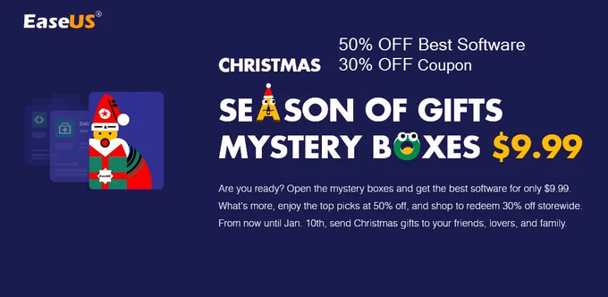 50% Off - EaseUS Software Christmas Sale