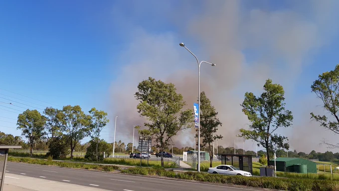 Bushfire in Mooloolah River National Park 14 December 2021