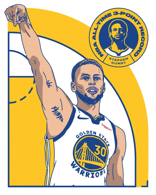 Illustration of Stephen Curry