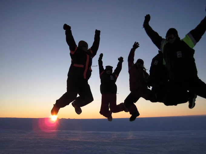 Image was taken of director André Harms, alongside some of his fellow team members and SANAP stakeholders, during his 14th-month stint in Antarctica that inspired the start of Ecolution Consulting.
