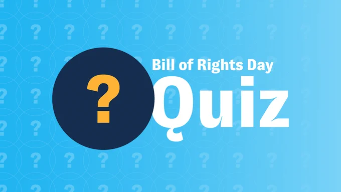 Bill of Rights Day Quiz banner