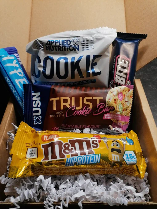 Image of a selection of protein bars