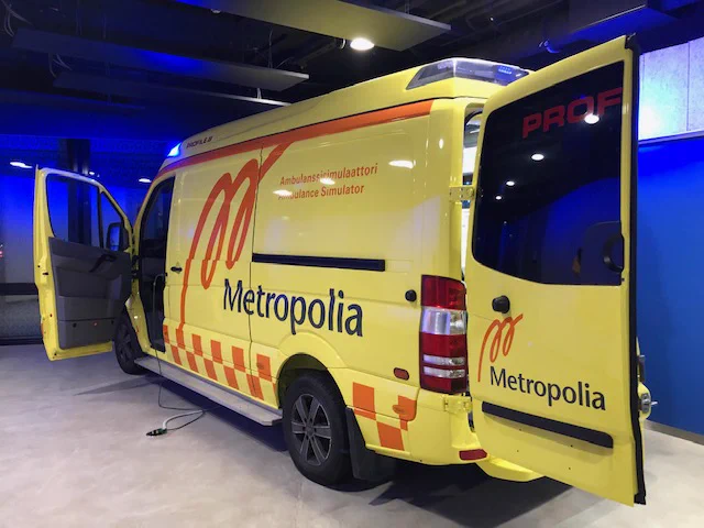 Metropolia simulation hospital: ambulance