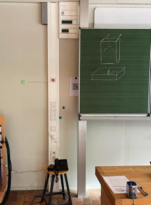 Diskret, für alle sichtbare CO2-Ampel