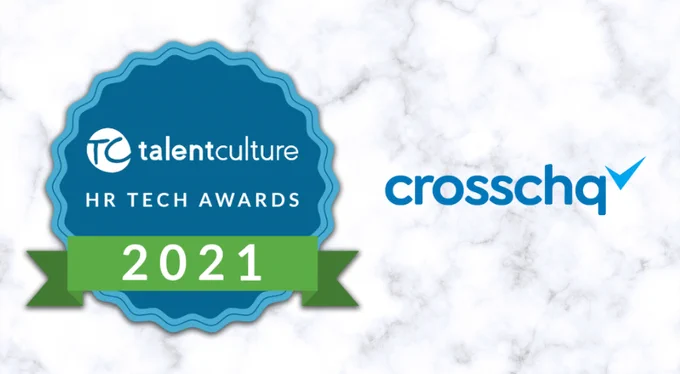 Congrats to #HRTechAwards winner @CrosschqHQ! 🏅 This powerful reference checking   talent insights platform simplifies   improves hiring processes, decisions   outcomes at crosschq.com ... See all 2021 award winners at TalentCulture.com ...  #hrtech #awards #recruiting #hr #recruitingtech #recruitment #hiringprocess #hiring #onboarding #backgroundchecks #candidateexperience #inclusion #talentmanagement