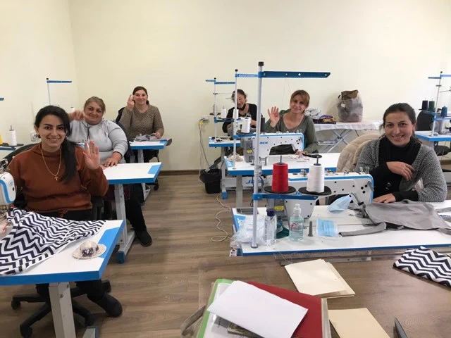 Sisian Adult Education Centre providing sewing classes for displaced women from NK.